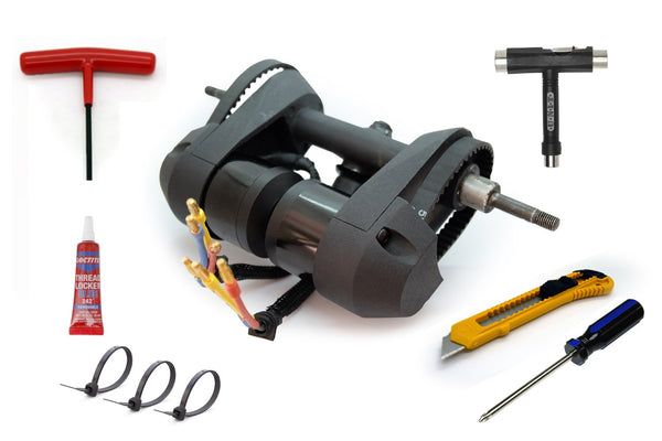 Pre-Built Complete Rear Truck with Motors Kit